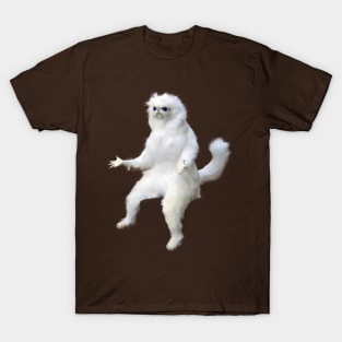 White Cat Cat Meme T-Shirt